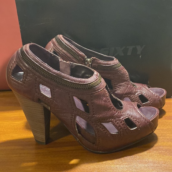 Miss Sixty • “Hailey” Purple Blocked Peep Toe heels - Picture 10 of 14